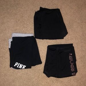 3 pink yoga pants set